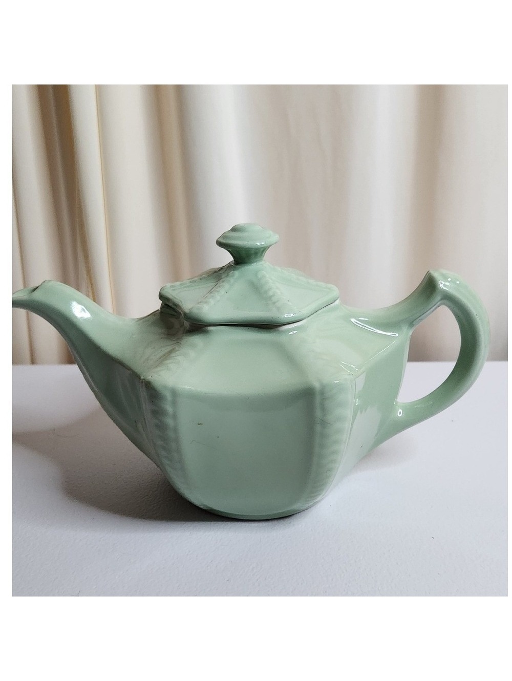 Hall Pottery "Connie" Celadon Green Teapot
